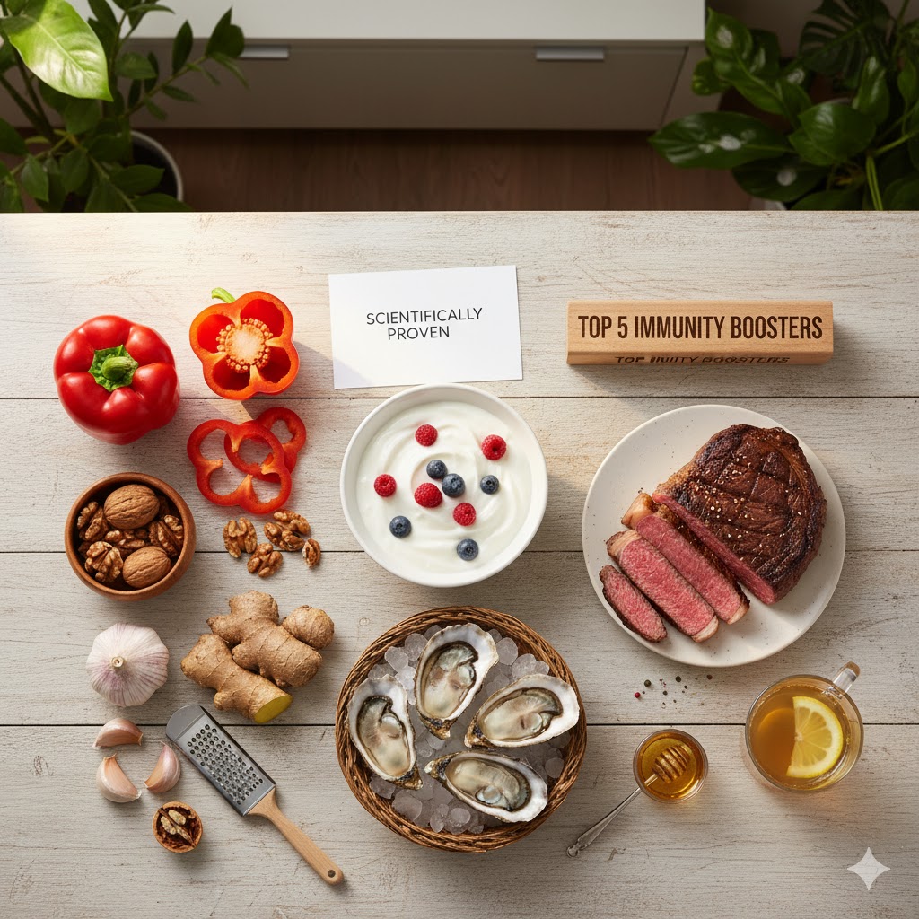 Επιστημονική Επικύρωση: Οι 5 Τροφές-Κλειδιά για Ανοσοποιητικό που Δουλεύουν Πραγματικά